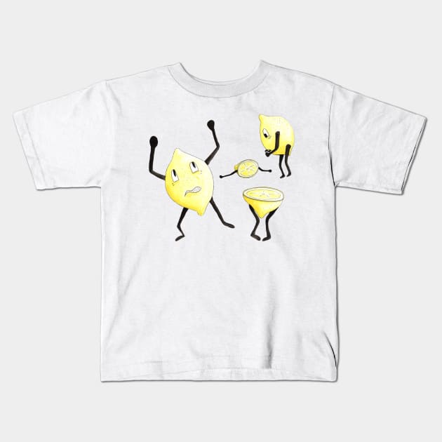 Riot of the lemons Kids T-Shirt by nobelbunt